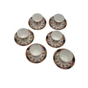 Colclough Imari 6699 Service For 6 Teacup/Saucer 1939-45 Vintage